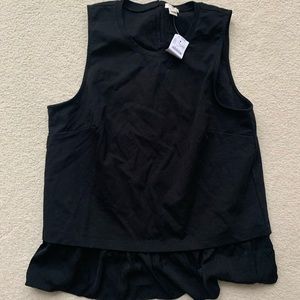 NWT J Crew black peplum